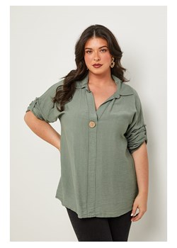 Curvy Lady Bluzka w kolorze khaki ze sklepu Limango Polska w kategorii Bluzki damskie - zdjęcie 181971152