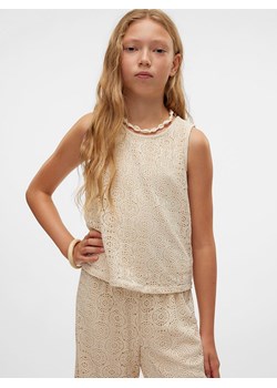Vero Moda Girl Top &quot;Maya&quot; w kolorze beżowym ze sklepu Limango Polska w kategorii Bluzki dziewczęce - zdjęcie 181971423