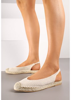 Beżowe Sandały Espadryle Slingback Ozdobione Plecionką Addiena ze sklepu renee.pl w kategorii Espadryle damskie - zdjęcie 181973492