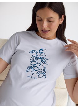 Reserved - Bawełniany t-shirt z nadrukiem - biały ze sklepu Reserved w kategorii T-shirty męskie - zdjęcie 181974392