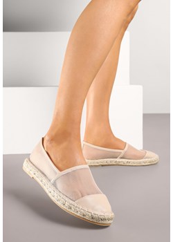 Beżowe Espadryle z Siateczki na Plecionej Podeszwie Folirelin ze sklepu renee.pl w kategorii Espadryle damskie - zdjęcie 181974821