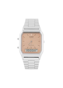 Zegarek Casio Vintage AQ-230A-4AMQYES Srebrny ze sklepu eobuwie.pl w kategorii Zegarki - zdjęcie 181976580