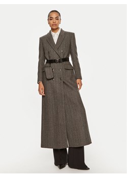 Elisabetta Franchi Płaszcz zimowy CP-00-246E2-V1000 Szary Regular Fit ze sklepu MODIVO w kategorii Płaszcze damskie - zdjęcie 181978380