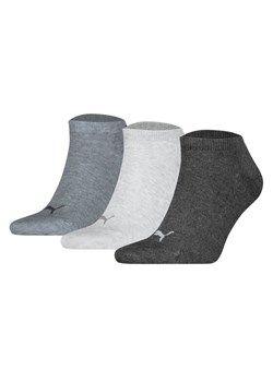 Puma Zestaw 3 par niskich skarpet unisex 938624 Szary ze sklepu MODIVO w kategorii Skarpetki damskie - zdjęcie 181978641