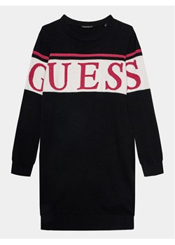 Guess Sukienka dzianinowa J3BK16 Z38B0 Czarny Regular Fit ze sklepu MODIVO w kategorii Sukienki dziewczęce - zdjęcie 181978661
