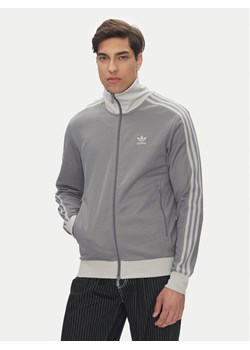 adidas Bluza adicolor Classics Beckenbauer JP1226 Szary Slim Fit ze sklepu MODIVO w kategorii Bluzy męskie - zdjęcie 181978723