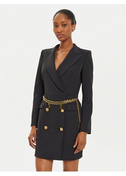 Elisabetta Franchi Sukienka koktajlowa AB-657-46E2 Czarny Regular Fit ze sklepu MODIVO w kategorii Sukienki - zdjęcie 181980692