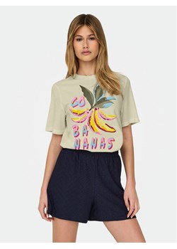 ONLY T-Shirt Bilins 15320615 Żółty Regular Fit ze sklepu MODIVO w kategorii Bluzki damskie - zdjęcie 181980751