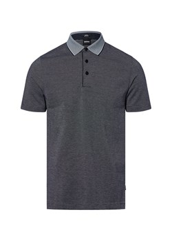 BOSS Męska koszulka polo - Pitton Mężczyźni Bawełna granatowy wzorzysty ze sklepu vangraaf w kategorii T-shirty męskie - zdjęcie 181981082