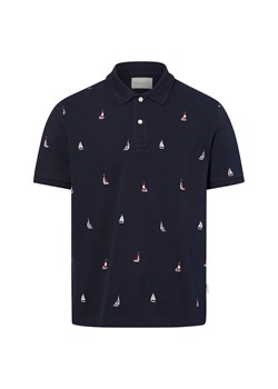 Gant Męska koszulka polo Mężczyźni Bawełna granatowy wzorzysty ze sklepu vangraaf w kategorii T-shirty męskie - zdjęcie 181981091