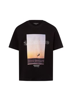 Jack & Jones Koszulka męska - JCOUnion Mężczyźni Bawełna czarny nadruk ze sklepu vangraaf w kategorii T-shirty męskie - zdjęcie 181981113