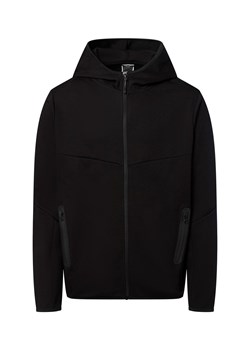 Jack & Jones Męska kurtka z kapturem - JCOFusion Mężczyźni czarny jednolity ze sklepu vangraaf w kategorii Bluzy męskie - zdjęcie 181981120