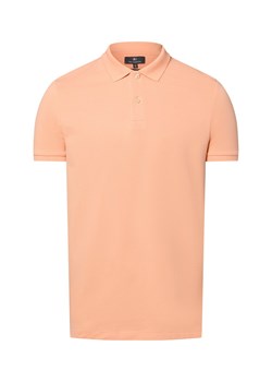 Nils Sundström Męska koszulka polo Mężczyźni Bawełna morelowy jednolity ze sklepu vangraaf w kategorii T-shirty męskie - zdjęcie 181981143