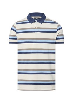 Nils Sundström Męska koszulka polo Mężczyźni Bawełna kitt jednolity ze sklepu vangraaf w kategorii T-shirty męskie - zdjęcie 181981152