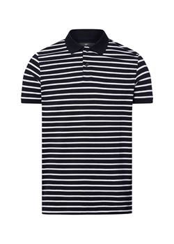 Nils Sundström Męska koszulka polo Mężczyźni Bawełna granatowy jednolity ze sklepu vangraaf w kategorii T-shirty męskie - zdjęcie 181981153