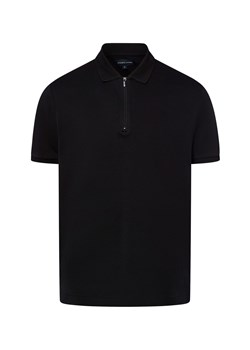 Andrew James Męska koszulka polo Mężczyźni Bawełna czarny jednolity ze sklepu vangraaf w kategorii T-shirty męskie - zdjęcie 181981163