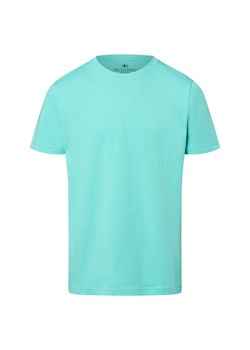 Nils Sundström Koszulka męska Mężczyźni Bawełna turkusowy jednolity ze sklepu vangraaf w kategorii T-shirty męskie - zdjęcie 181981181
