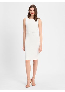 Marie Lund Sukienka damska shift Kobiety Bawełna biały wypukły wzór tkaniny ze sklepu vangraaf w kategorii Sukienki - zdjęcie 181981290