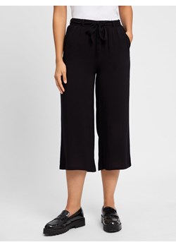 soyaconcept® Spodnie culottes - Radia Kobiety wiskoza czarny jednolity ze sklepu vangraaf w kategorii Spodnie damskie - zdjęcie 181981351