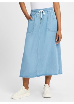More & More Dżinsowa spódnica damska Kobiety Lyocell light stone jednolity ze sklepu vangraaf w kategorii Spódnice - zdjęcie 181981363