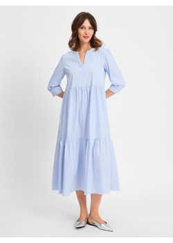 Marie Lund Damska sukienka na co dzień Kobiety niebieski w paski ze sklepu vangraaf w kategorii Sukienki - zdjęcie 181981384