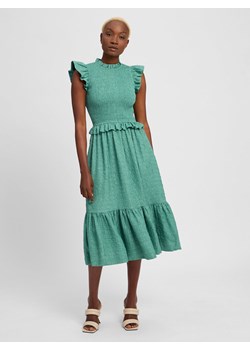 Marie Lund Sukienka damska Kobiety Sztuczne włókno zielony jednolity ze sklepu vangraaf w kategorii Sukienki - zdjęcie 181981400