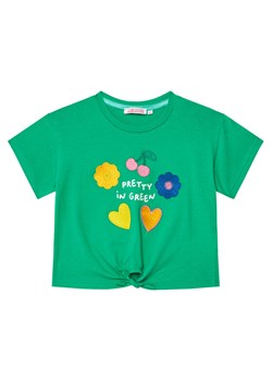 Original Marines T-Shirt DFP3184CF Zielony Regular Fit ze sklepu MODIVO w kategorii Bluzki dziewczęce - zdjęcie 181984092