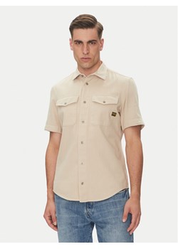 G-Star Raw Koszula Marine D19751-D454 Beżowy Slim Fit ze sklepu MODIVO w kategorii Koszule męskie - zdjęcie 181984111