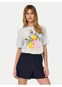 ONLY T-Shirt Bilins 15320615 Biały Regular Fit ze sklepu MODIVO w kategorii Bluzki damskie - zdjęcie 181984163