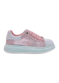 Zdobione Sneakersy Na Platformie GOE RR2N4009 Multikolor różowe ze sklepu ButyModne.pl w kategorii Buty sportowe damskie - zdjęcie 181984802