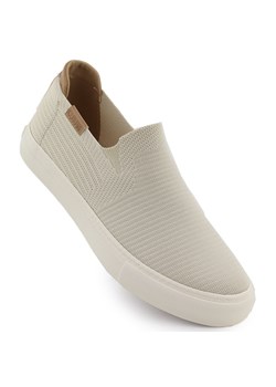 Tenisówki tekstylne slip on beżowe Big Star RR274721 beżowy ze sklepu ButyModne.pl w kategorii Trampki damskie - zdjęcie 181984950