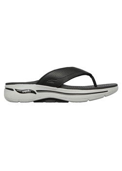 Japonki Skechers Go Walk Arch Fit San M 229022-BKGY czarne ze sklepu ButyModne.pl w kategorii Klapki męskie - zdjęcie 181985244