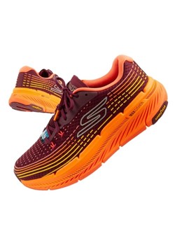 Buty do biegania Skechers Max Cushioning M 220835/BURG pomarańczowe ze sklepu ButyModne.pl w kategorii Buty sportowe męskie - zdjęcie 181985270