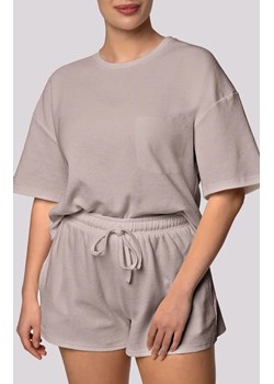Mona bawełniana piżama damska brudny róż Cozy Short Sleeve Plus Size, Kolor brudny róż, Rozmiar 2XL, Mona ze sklepu Primodo w kategorii Piżamy damskie - zdjęcie 181986571