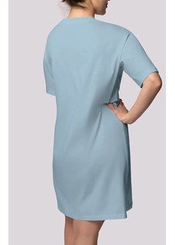 Mona bawełniana koszula nocna damska jasnoniebieska Bliss Plus Size, Kolor jasnoniebieski, Rozmiar 2XL, Mona ze sklepu Primodo w kategorii Koszule nocne - zdjęcie 181986604