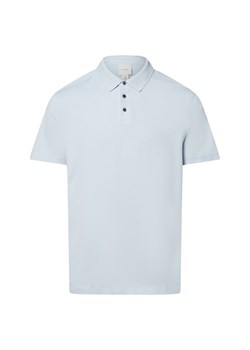 Calvin Klein Męska koszulka polo Mężczyźni Bawełna jasnoniebieski jednolity ze sklepu vangraaf w kategorii T-shirty męskie - zdjęcie 181990074