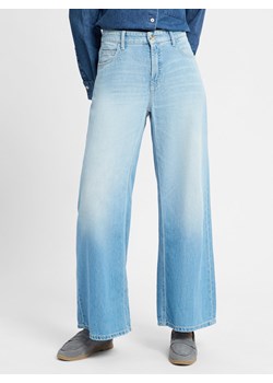 Cambio Dżinsy - Palazzo Kobiety Bawełna bielony jednolity ze sklepu vangraaf w kategorii Jeansy damskie - zdjęcie 181990130