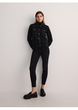 Reserved - Jeansy slim fit z aplikacjami - czarny ze sklepu Reserved w kategorii Jeansy damskie - zdjęcie 181991483