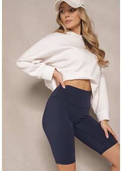 Granatowe Szorty Kolarki High Waist Basalla ze sklepu renee.pl w kategorii Szorty - zdjęcie 181992764