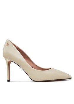 Szpilki Tommy Hilfiger Essential Pointed Pump FW0FW07533 Beżowy ze sklepu eobuwie.pl w kategorii Czółenka - zdjęcie 181992930