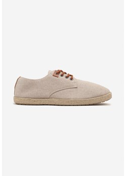 Beżowe Trampki Casual z Plecioną Podeszwą Liliore ze sklepu born2be.pl w kategorii Espadryle męskie - zdjęcie 181994614