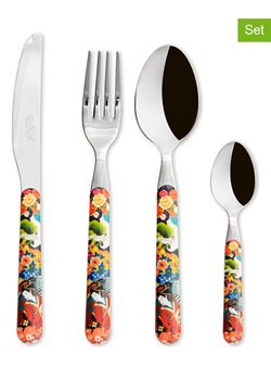 Trendy Kitchen by EXCÉLSA 24-częściowy zestaw sztućców &quot;Kimono&quot; ze wzorem ze sklepu Limango Polska w kategorii Sztućce - zdjęcie 182001684