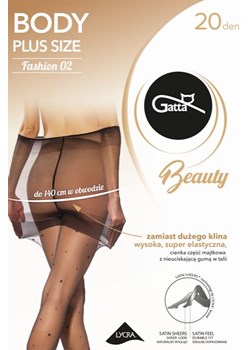 Rajstopy Gatta Body Plus Size 02 nero ze sklepu kontri.pl w kategorii Rajstopy - zdjęcie 182003024