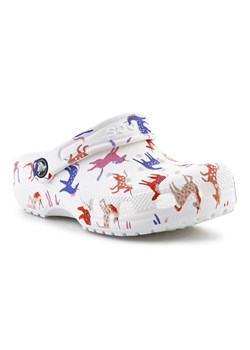 Klapki Crocs Classic Character Print Clog Jr 209695-9CD białe ze sklepu ButyModne.pl w kategorii Klapki dziecięce - zdjęcie 182004622