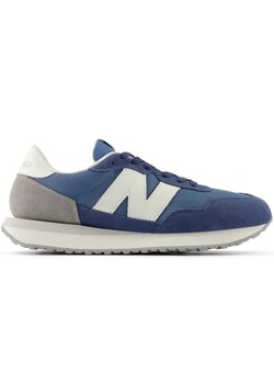 Sneakersy męskie New Balance 237 zamszowe buty sportowe niebieskie (MS237LBW) ze sklepu ButyModne.pl w kategorii Buty sportowe męskie - zdjęcie 182004651
