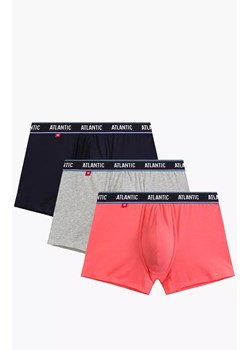 Atlantic 3-pack bokserki męskie 3MH-214-GRA/KOR/SZM, Kolor multicolour, Rozmiar M, ATLANTIC ze sklepu Intymna w kategorii Majtki męskie - zdjęcie 182007132