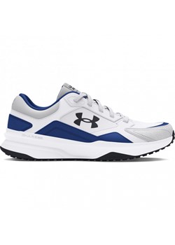 Męskie buty treningowe Under Armour  UA Edge Leather - białe ze sklepu Sportstylestory.com w kategorii Buty sportowe męskie - zdjęcie 182018223