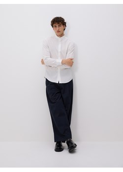 Reserved - Bawełniana koszula slim fit - biały ze sklepu Reserved w kategorii Koszule męskie - zdjęcie 182019052