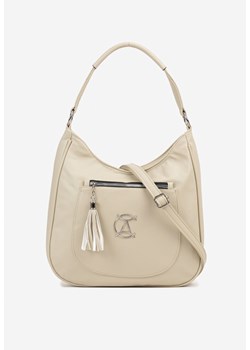 Beżowa   Torebka Typu Shopper Ozdobiona Frędzlami Felluria ze sklepu born2be.pl w kategorii Torby Shopper bag - zdjęcie 182019681