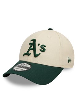 Czapka z daszkiem New Era Colour Block 9FORTY Oakland Athletics 60595214 Beżowy ze sklepu eobuwie.pl w kategorii Czapki z daszkiem damskie - zdjęcie 182023223